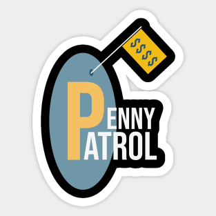 Funny Accounting Pun Penny Patrol Sticker